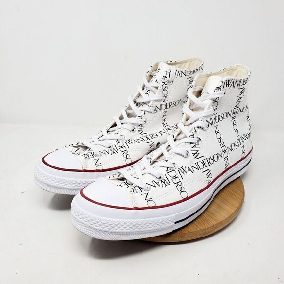 Converse JW Anderson Chuck Taylor 70 Shoes Mens 13 Hi Top Grid Logo Sneakers - Picture 2 of 12